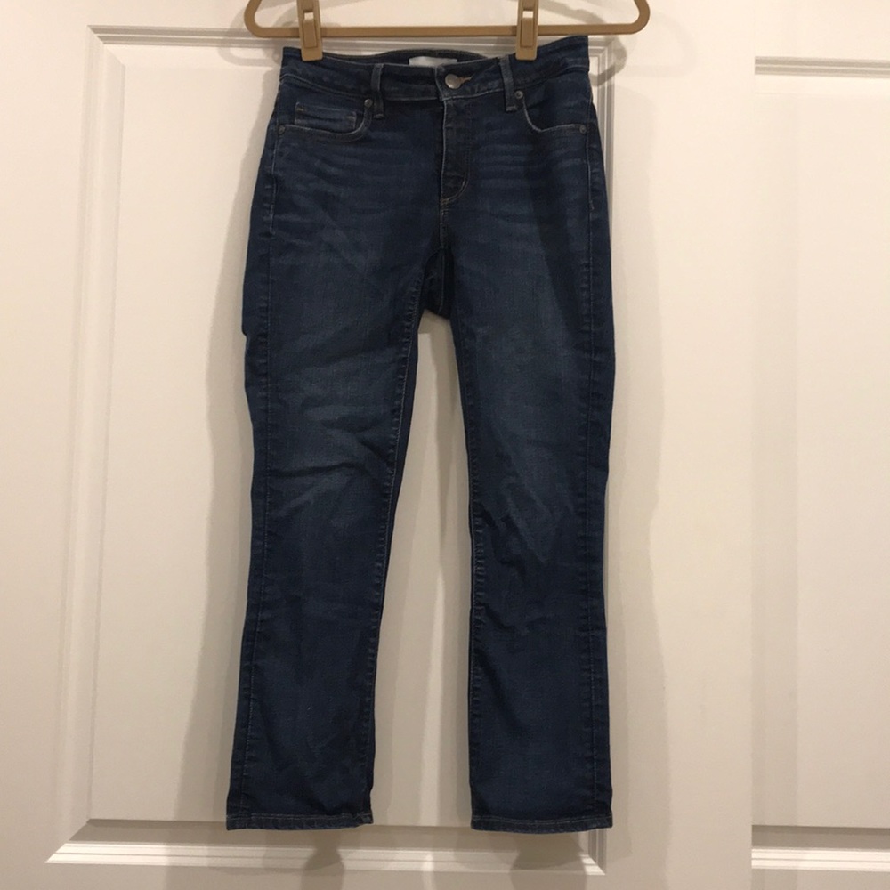 Dark wash cropped jeans